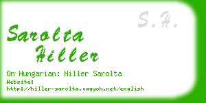 sarolta hiller business card